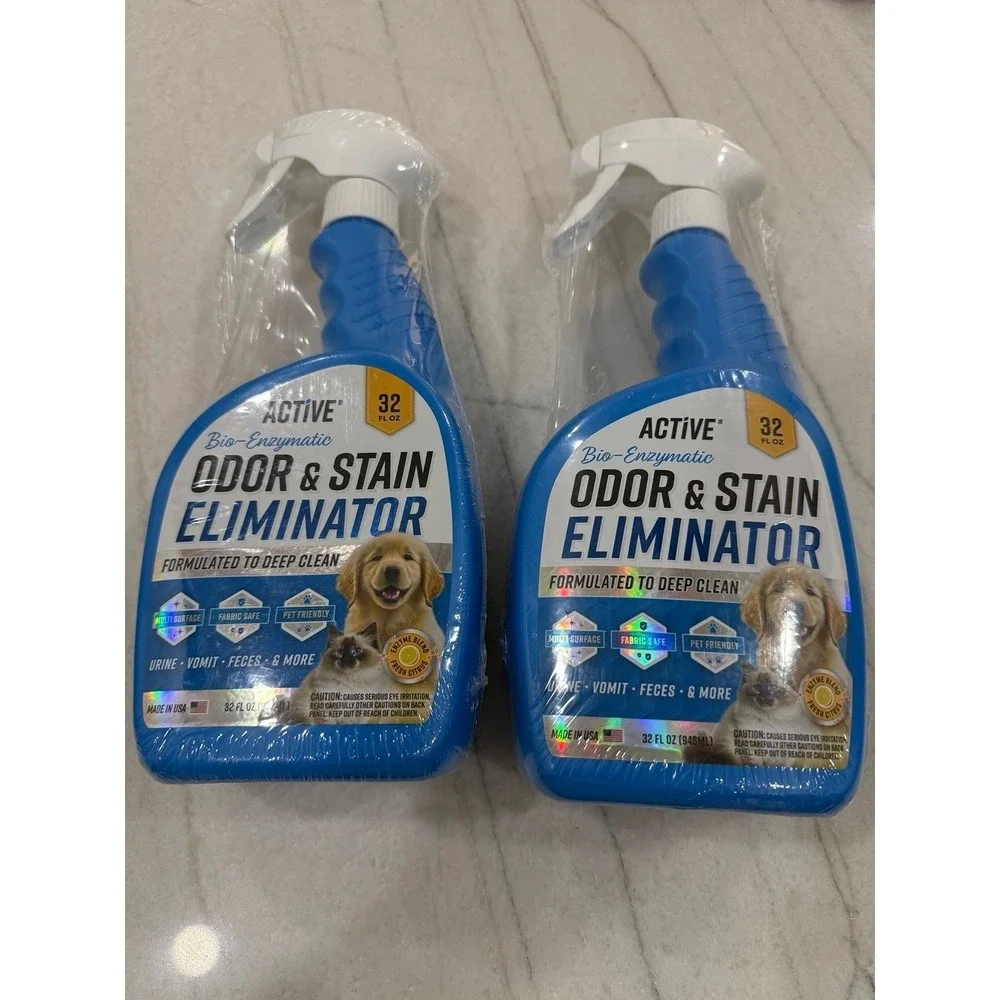 2 bottles - Pet Odor and Stain Eliminator - 32 oz